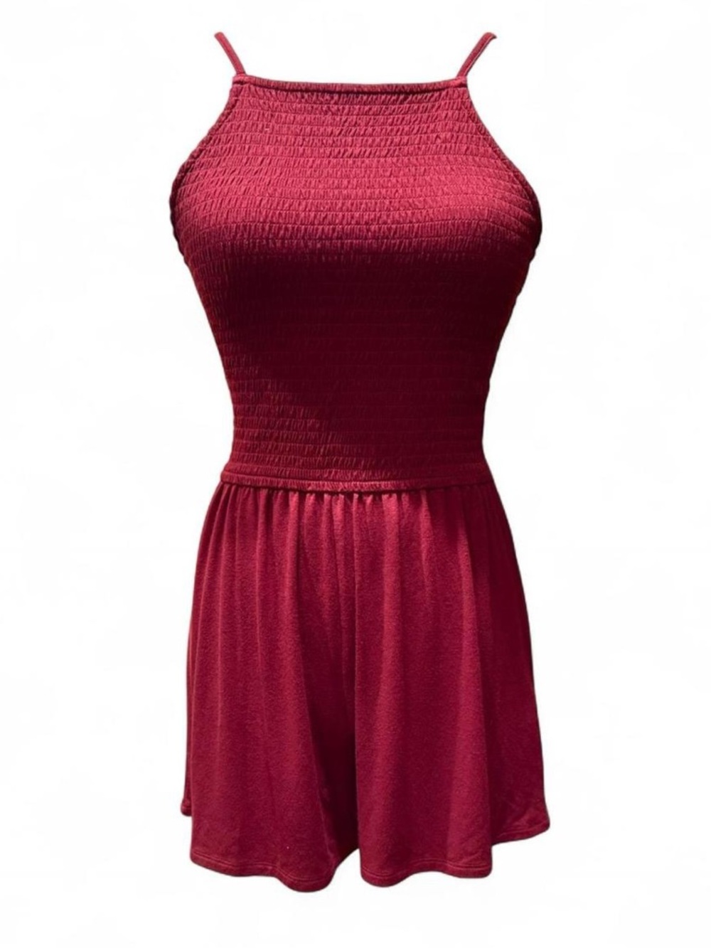 Dark Red!Burgundy stretchy romper by Hollister Size XS, NWT.
